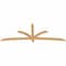 Ekena Millwork Davenport Timber Gable Bracket, Western Red Cedar, 96"W x 36"H x 1 1/2"D x 3 1/2"F, 9/12 Pitch GBW096X36X0204DAV00SWR - alternate 4